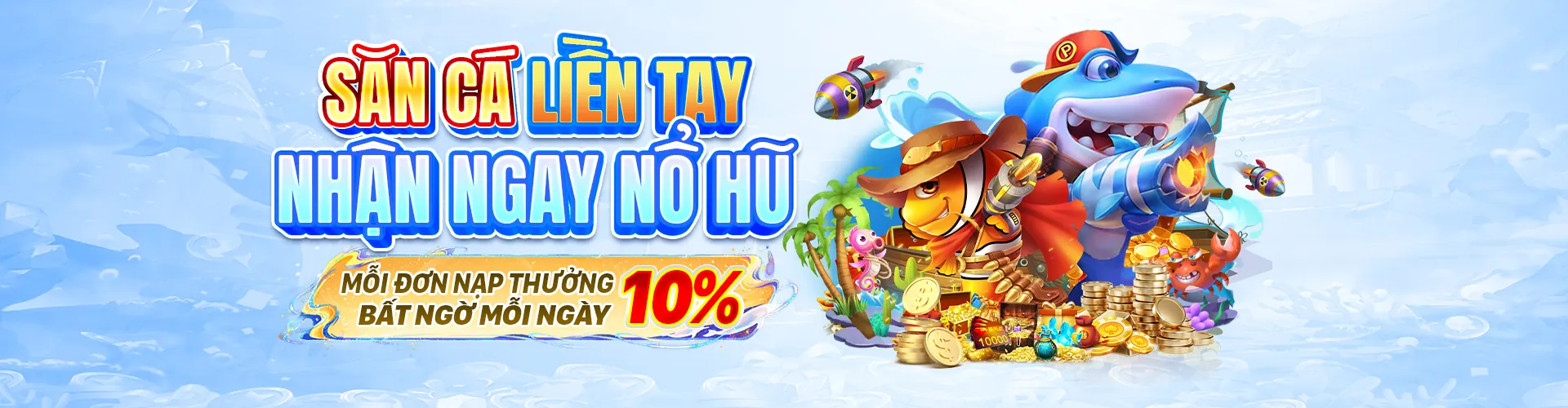 Thế giới bắn cá Manbet đầy màu sắc với cá và kho báu